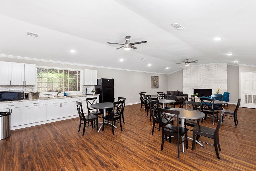 clubroom with seating for groups