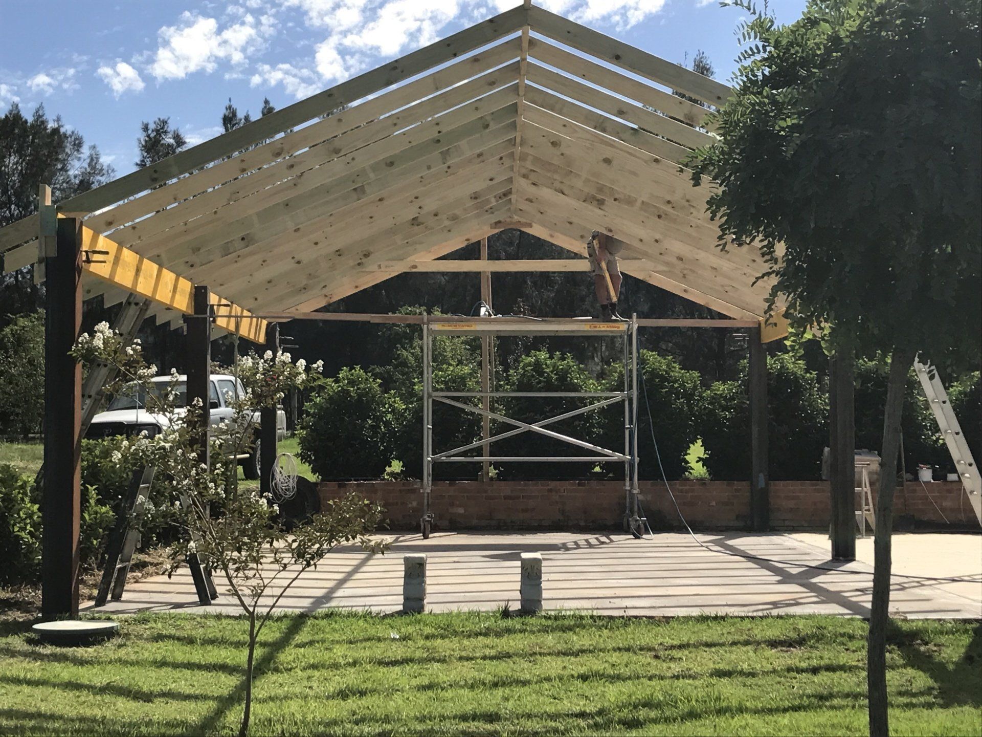 Modern Outside Patio Area — Jaycee’s Constructions In Mudgee NSW