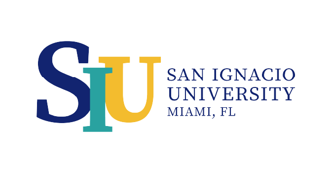 The logo for san ignacio university miami , fl