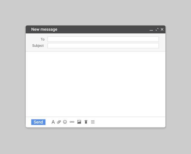 Um exemplo da estrutura de um e-mail profissional em inglês na tela de um laptop