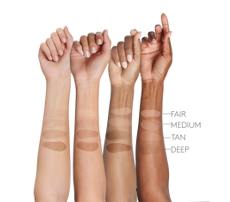 A group of people 's arms are shown with different shades of tan.