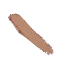 A swatch of brown lipstick on a white background