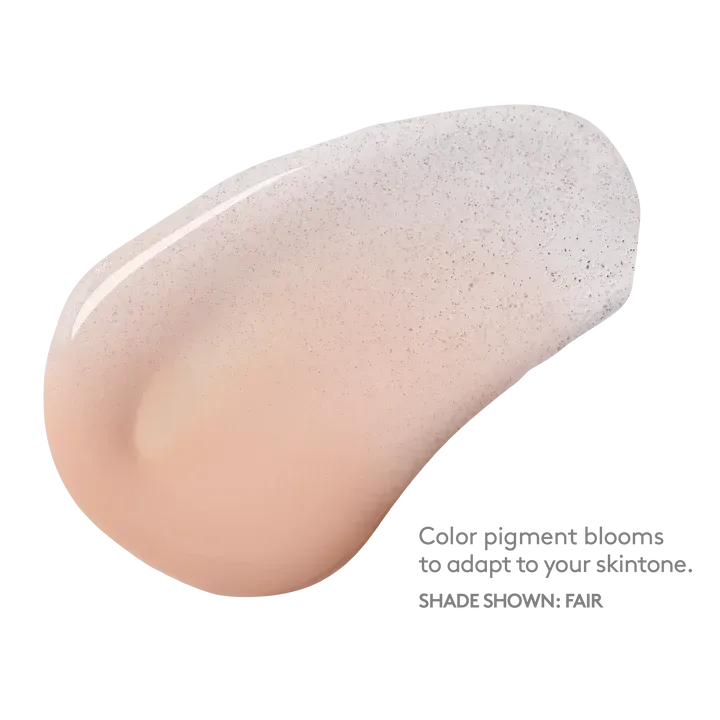 Color pigment blooms to adapt to your skintone shade shown fair