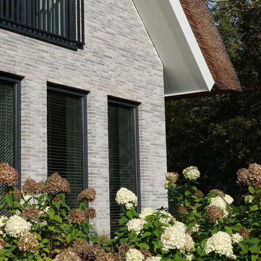 nieuwbouw woning riet gedekte kap