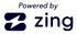A logo for a company that is powered by zing.