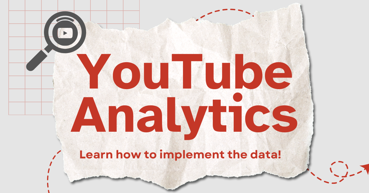 A piece of paper with the words youtube analytics on it