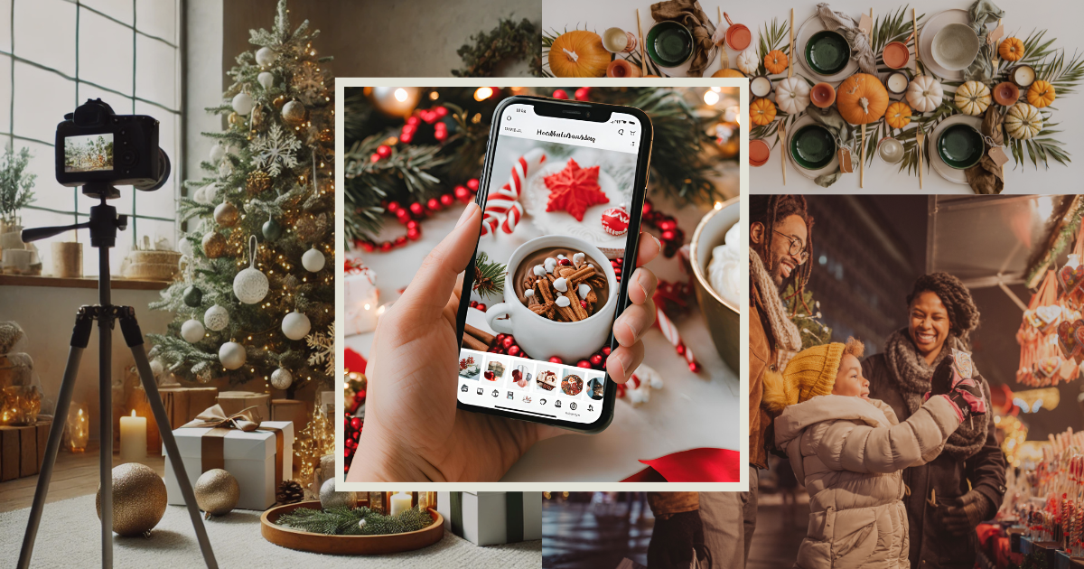 collage of holiday images