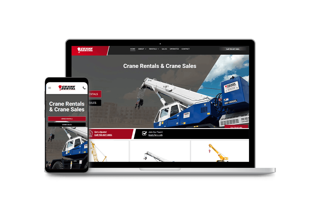 picture of website on desktop and mobile phone
