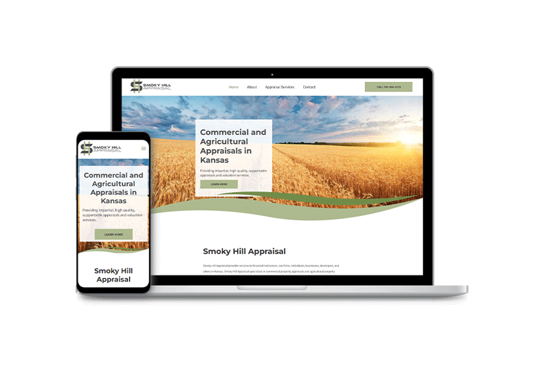 picture of website on desktop and mobile phone