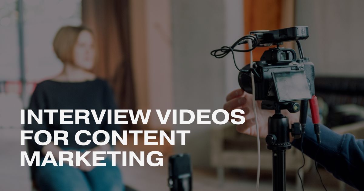 an interview camera and interviewee