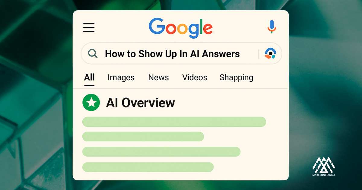 how to show up in ai answers