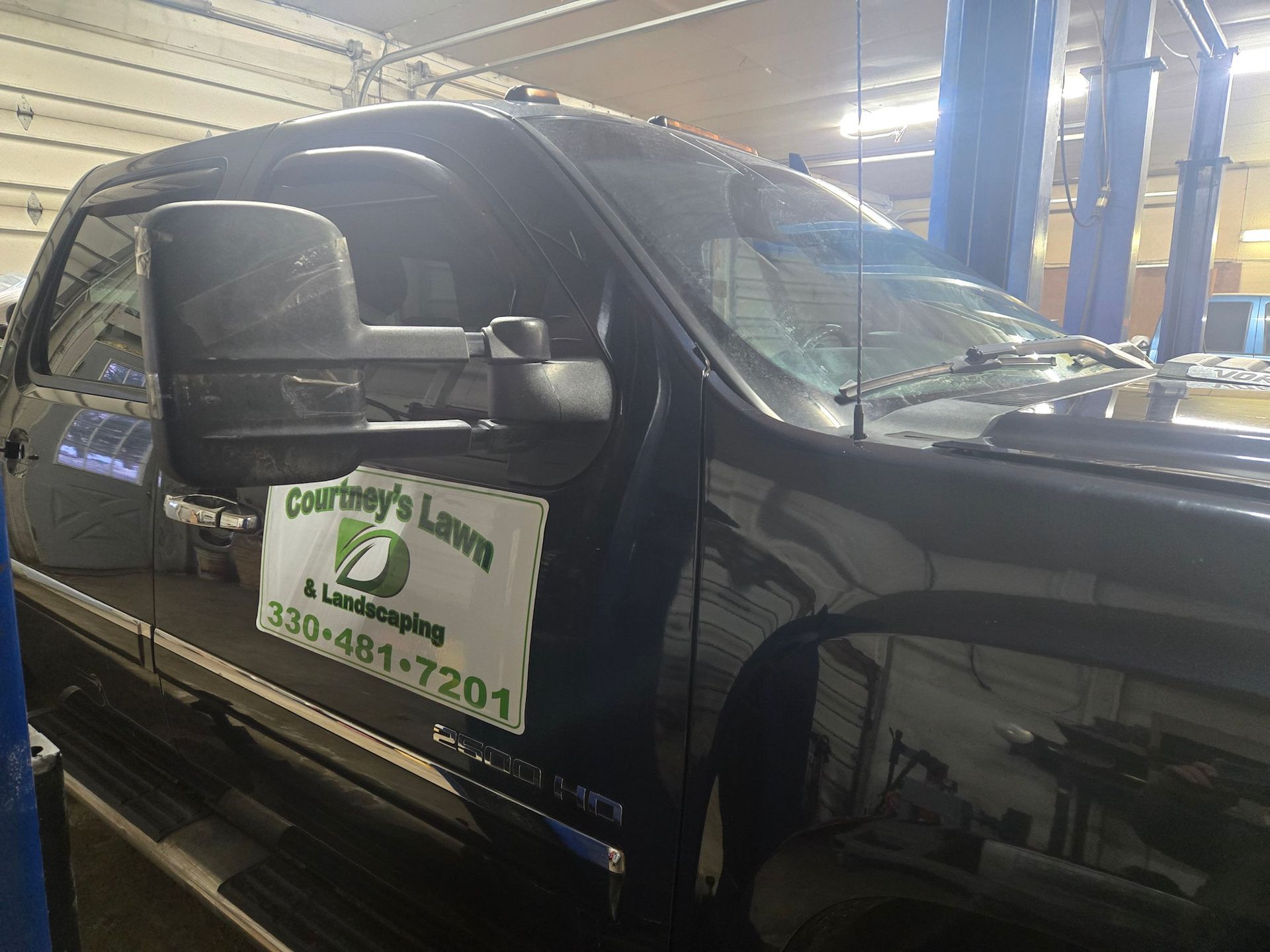 Courtney's Lawn & Landscaping Truck