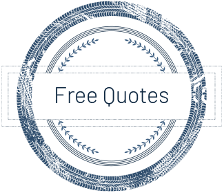 A stamp that says free quotes on it