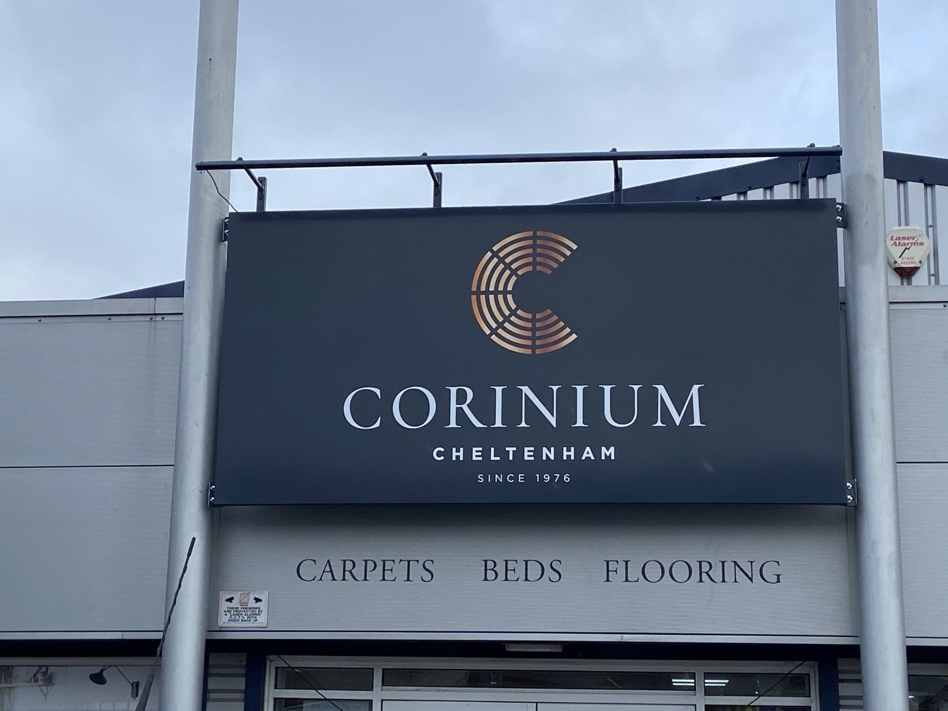 corinium cheltenham large sign tray