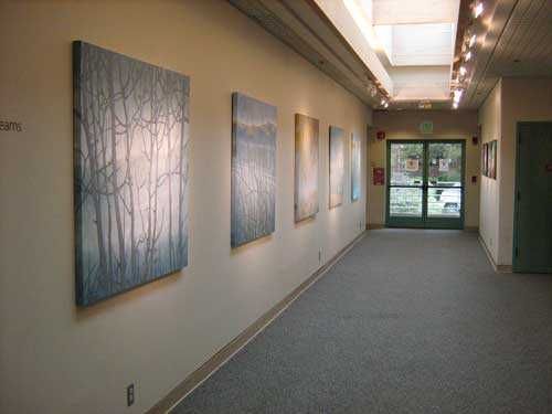 wall of art in the benicia public library