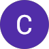 Purple circle with a white letter C