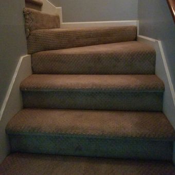 Carpet on stairs