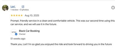 Google review from Lori