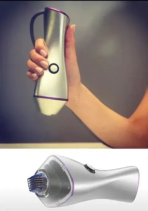 A person is holding a AURORAE device.
