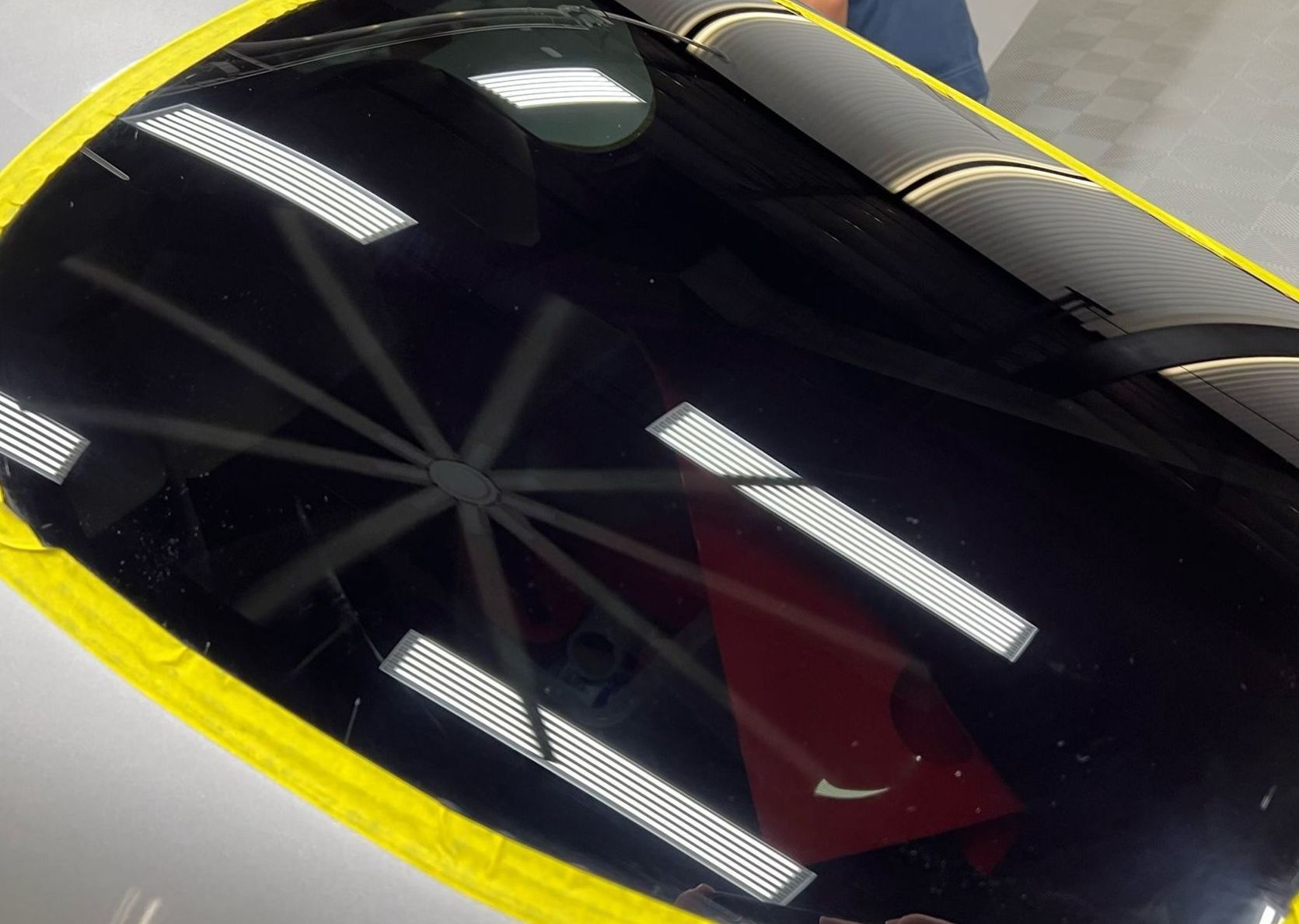 aircraft window after