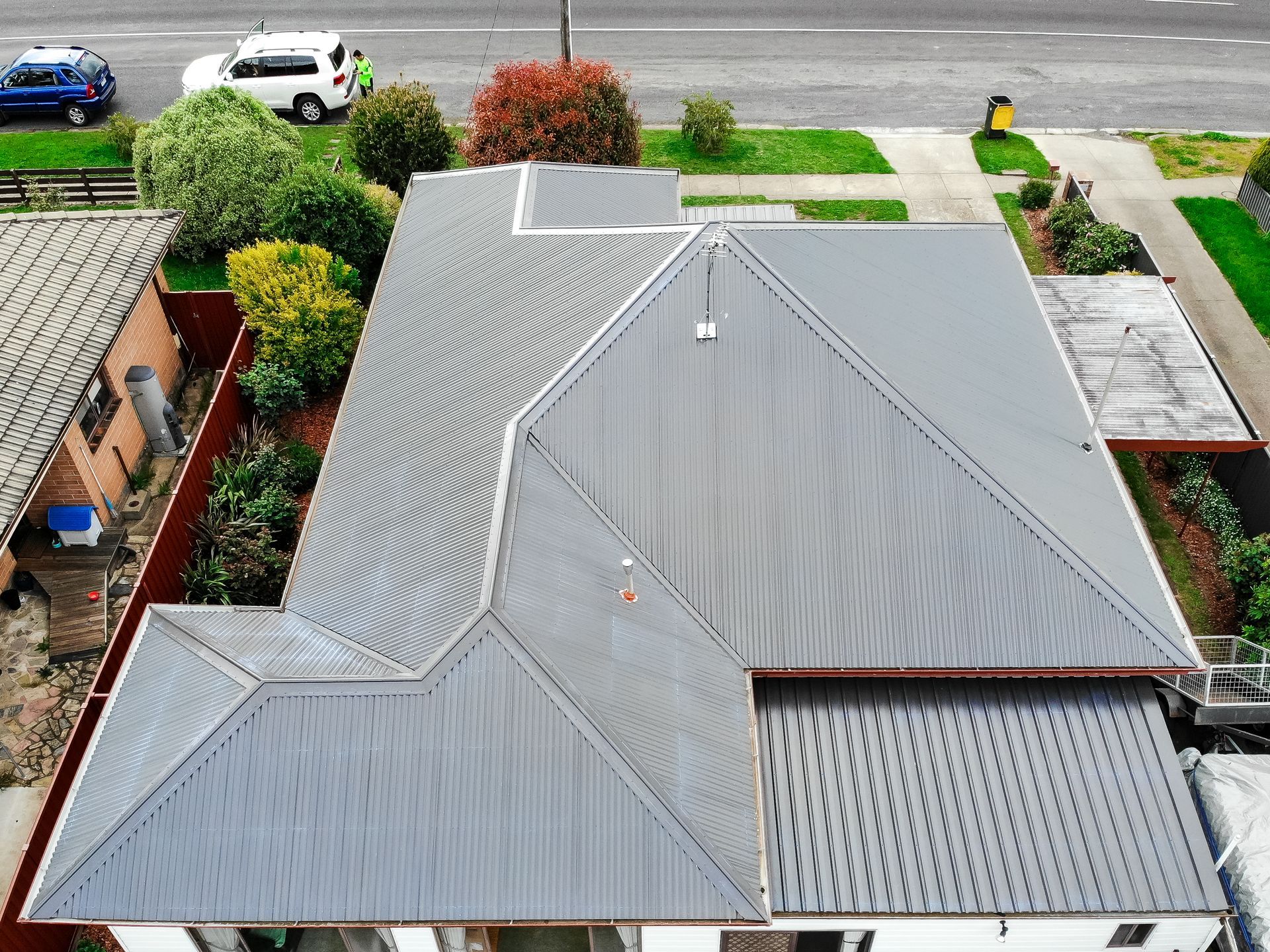 Colorbond® metal roof replacement following licensed asbestos removal, Highton VIC.