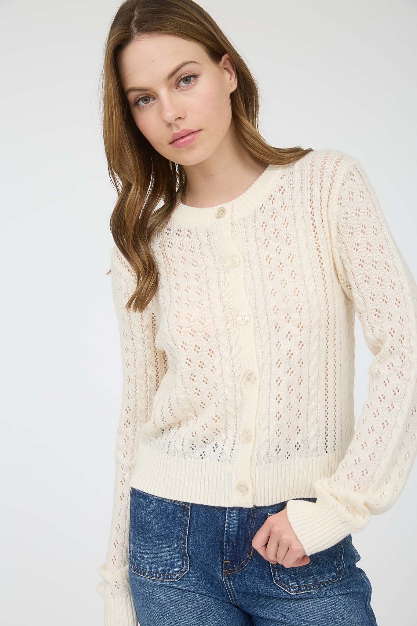 suéter punto ivory