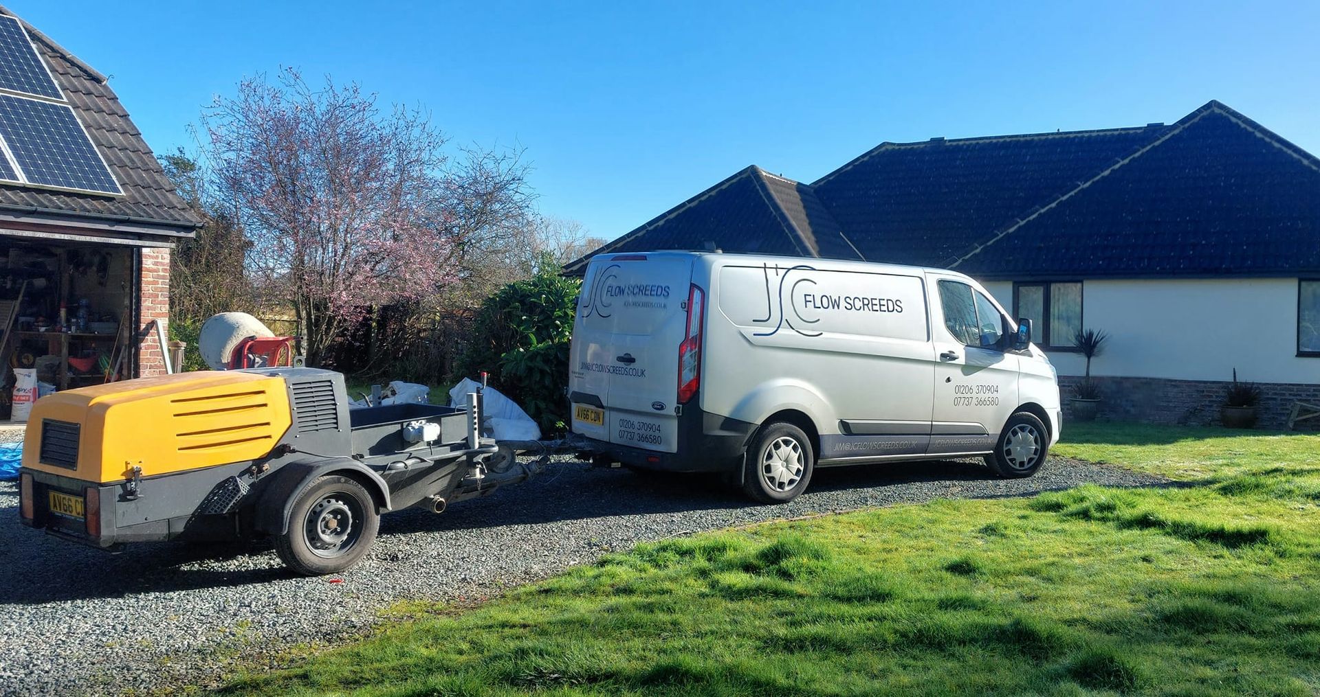 Liquid flow screed by JC Flow Screed