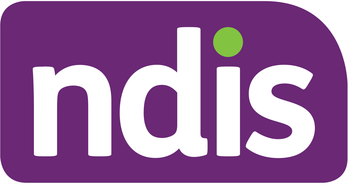 Purple logo with the word 