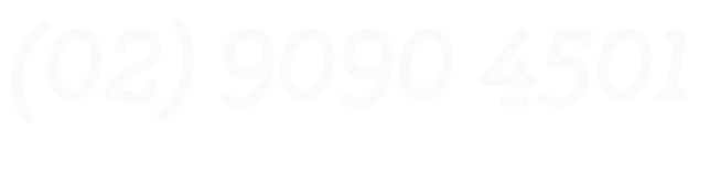 A white background with the numbers (02) 9090 4501 on it.