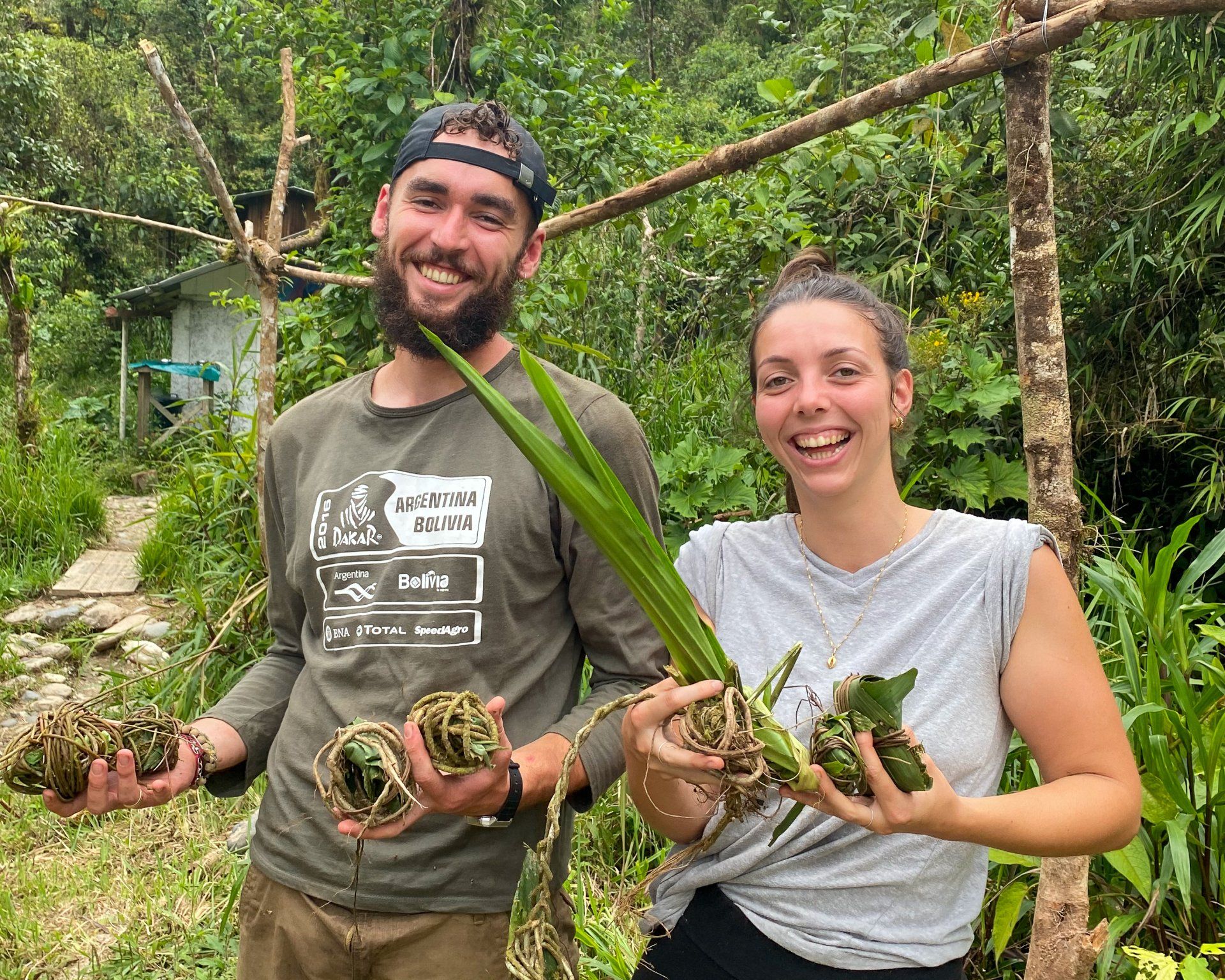 volunteer working with animals