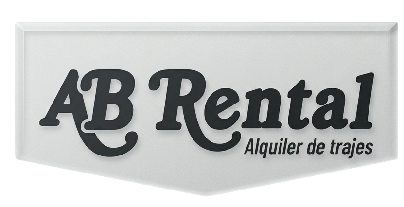 Logotipo de AB Rental “Alquiler de trajes” 