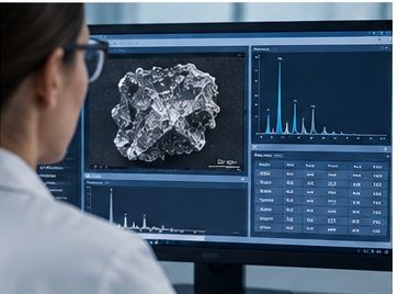 Initial assessment of sample via LIBS/ Advanced Microscopy