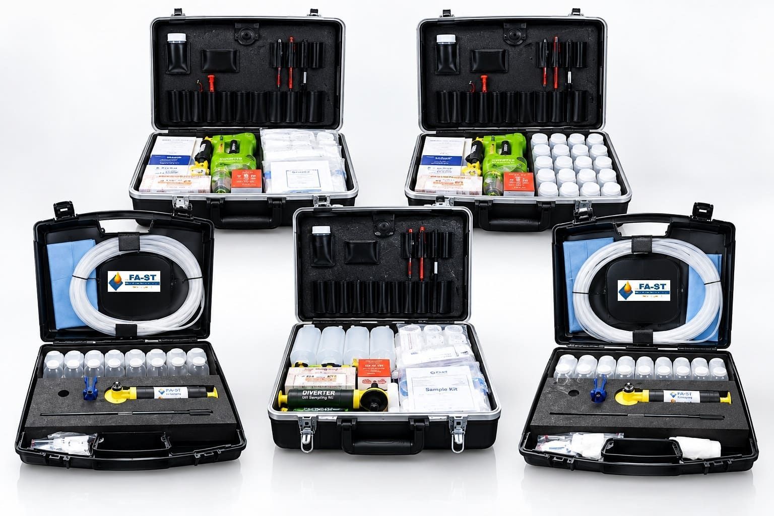 Multi fluid sampling kit collection