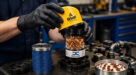 RMF desiccant breather being refilled