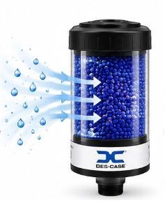 moisture being removed from the air by the desiccant breather
