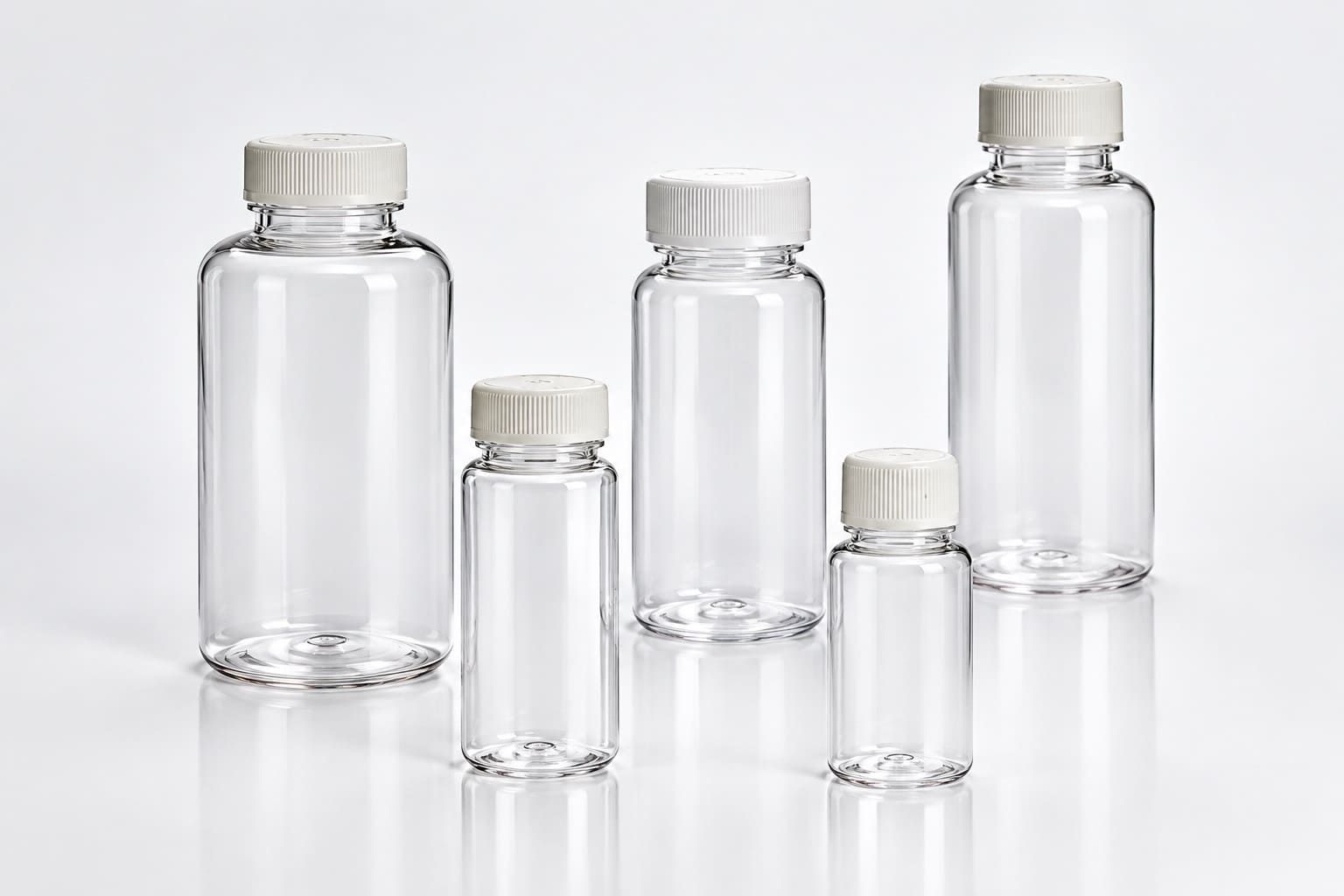 PETG sample bottle collection