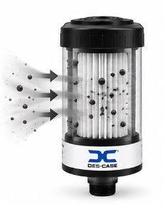 image of particles being removed from the air entering a des-case breather