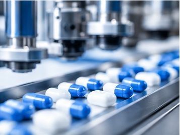 Pharmaceuticals being produced
