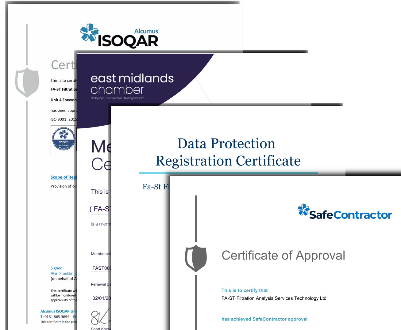 FA-ST certs