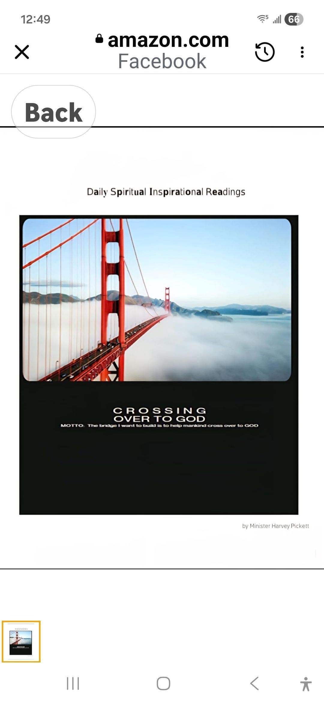 Crossing Over to GOD Daily Devotional Book