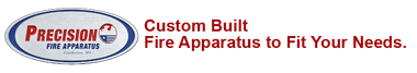 Precision Fire Apparatus logo next to the text: 
