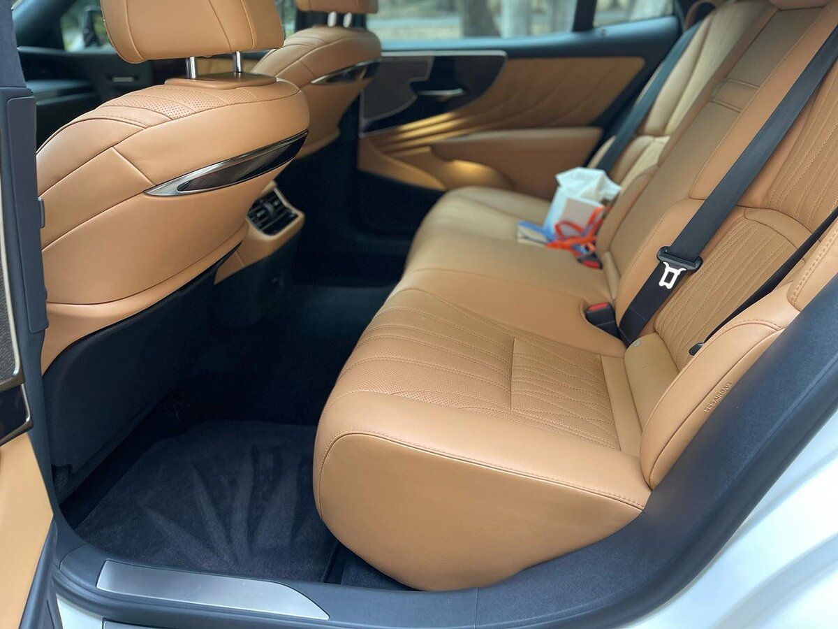 interior detailing in the back seat