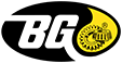 BG logo in black and yellow with stylized letters and gear icon | Automotive Physicians