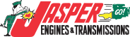 Jasper Engines & Transmissions logo in red and white with green engine icon and “Go!” arrow | Automotive Physicians
