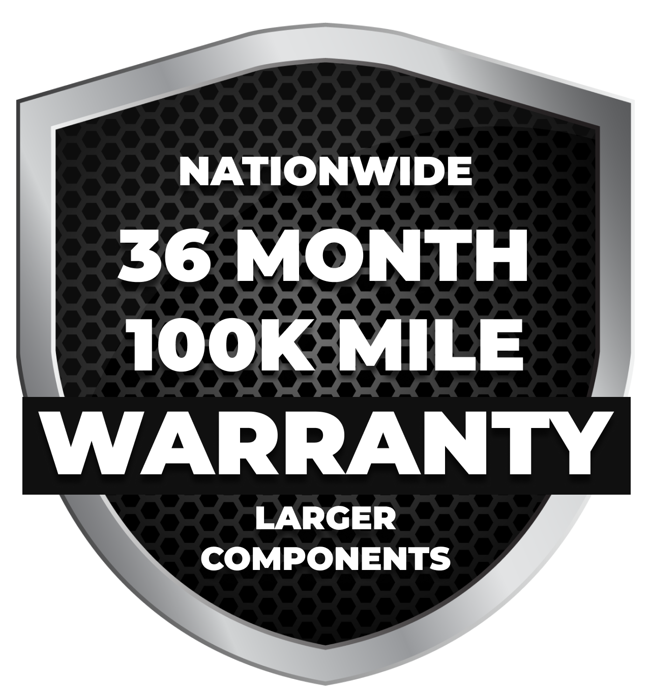 36-Month / 100K-Mile Warranty Logo | D&D Auto, LLC