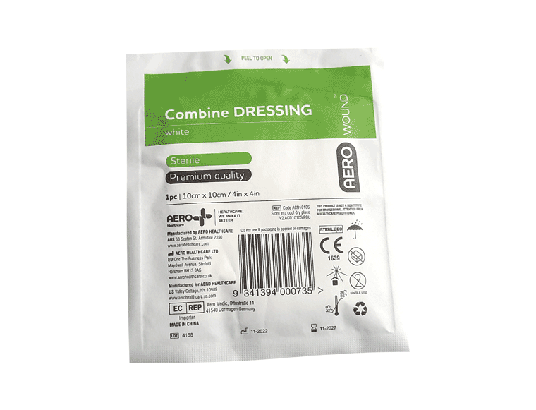 Combine Dressing – 10cm x 10cm — Tingalpa, Qld — A1 First Aid Supplies