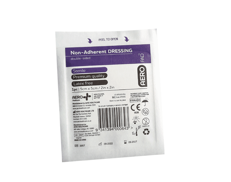 Non Adherent Dressing - 5cm x 5cm — Tingalpa, Qld — A1 First Aid Supplies