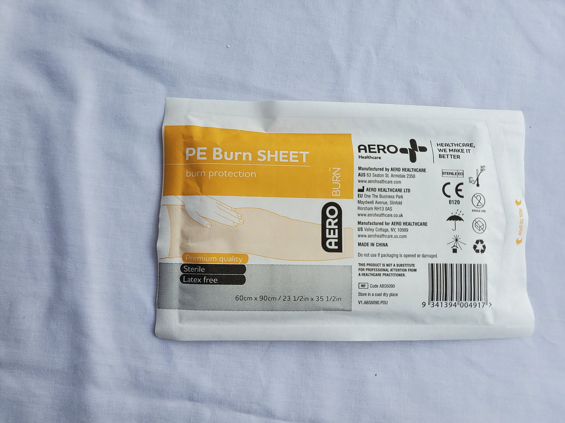 Pe Burn Sheet 60cm X 90cm — Tingalpa, Qld — A1 First Aid Supplies