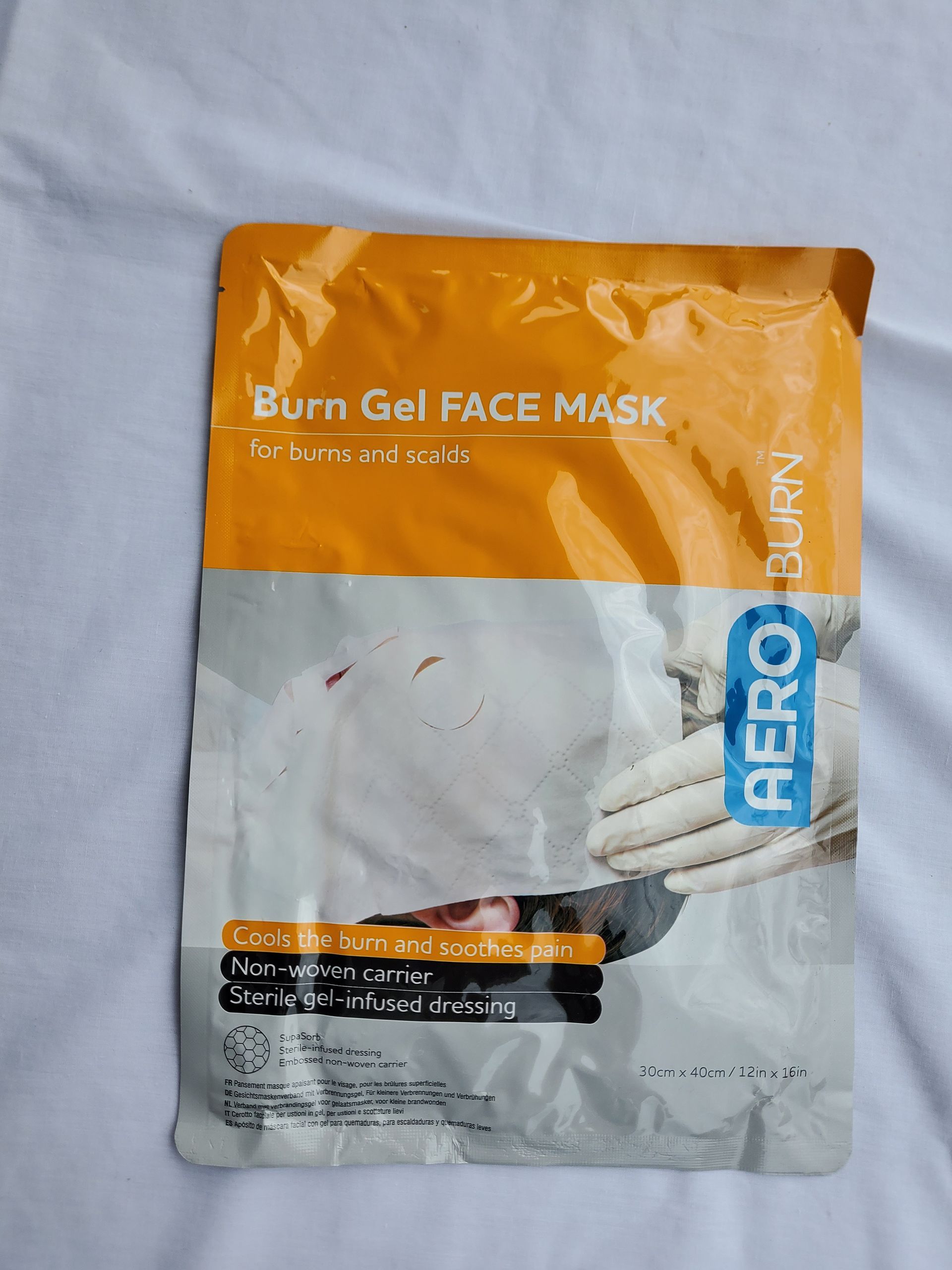 Burn Gel Face Mask 30cm x 40cm — Tingalpa, Qld — A1 First Aid Supplies