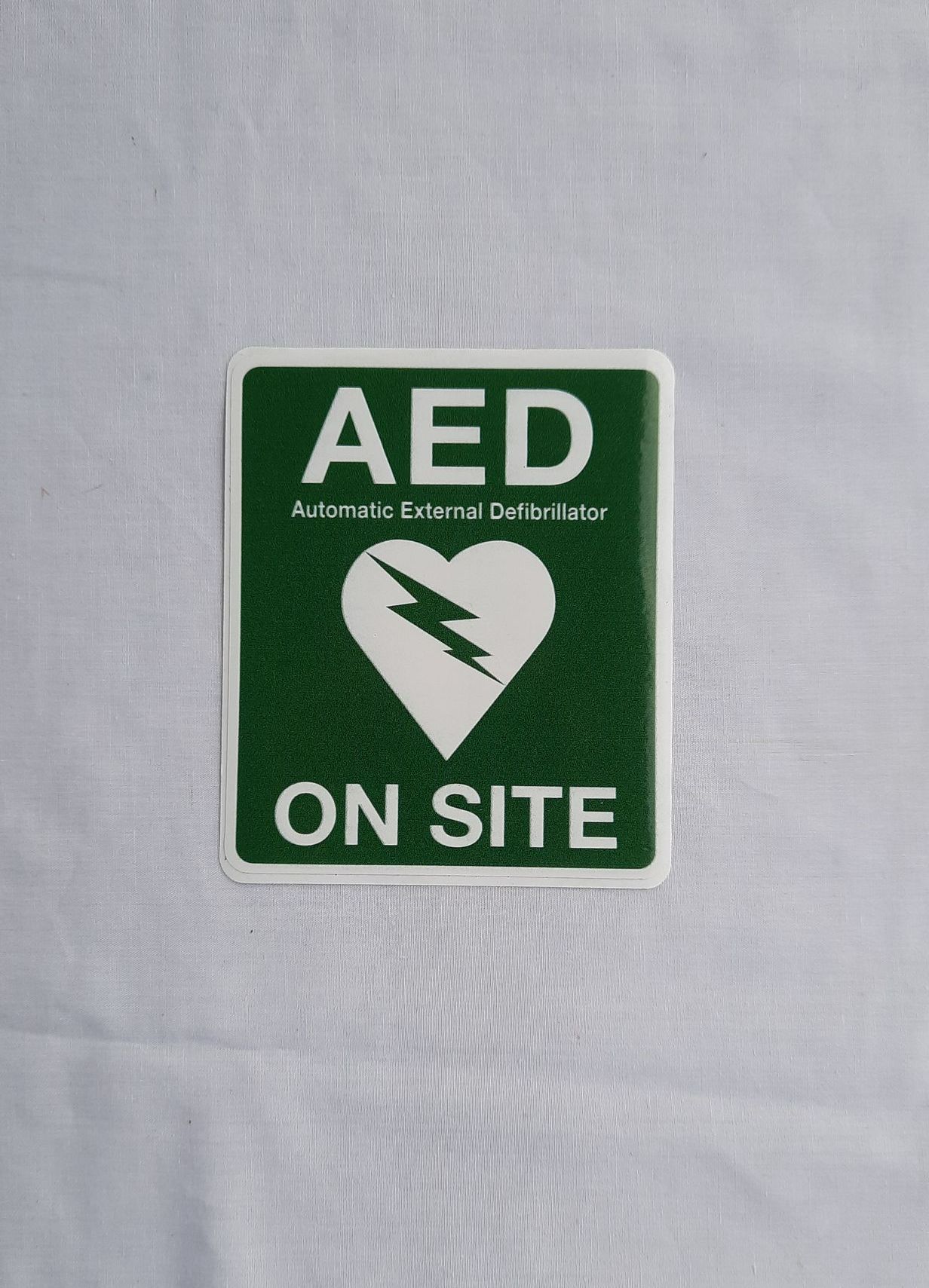 AED Label — Tingalpa, Qld — A1 First Aid Supplies